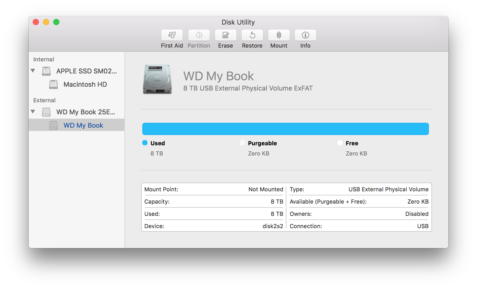 can my book wd 4 tb be formatted for mac sierra